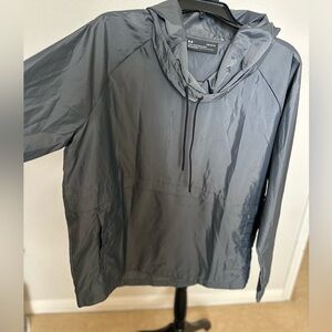 Under Armour Storm Windbreaker Steel Gray medium water resistant. Sz Large. NWOT